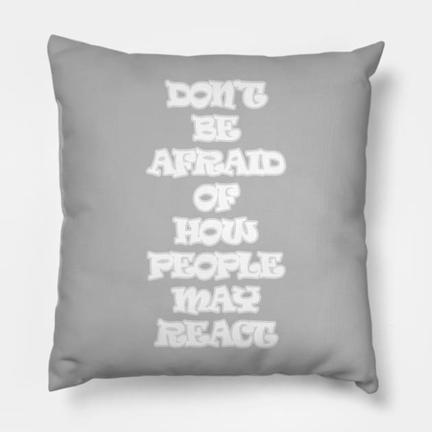 Be Yourself Crown Chakra Awakening Words Pillow by Angelic Gangster