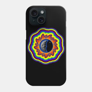 abstract rainbow sun Phone Case