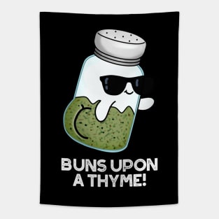 Buns Upon A Thyme Cute Herb Pun Tapestry