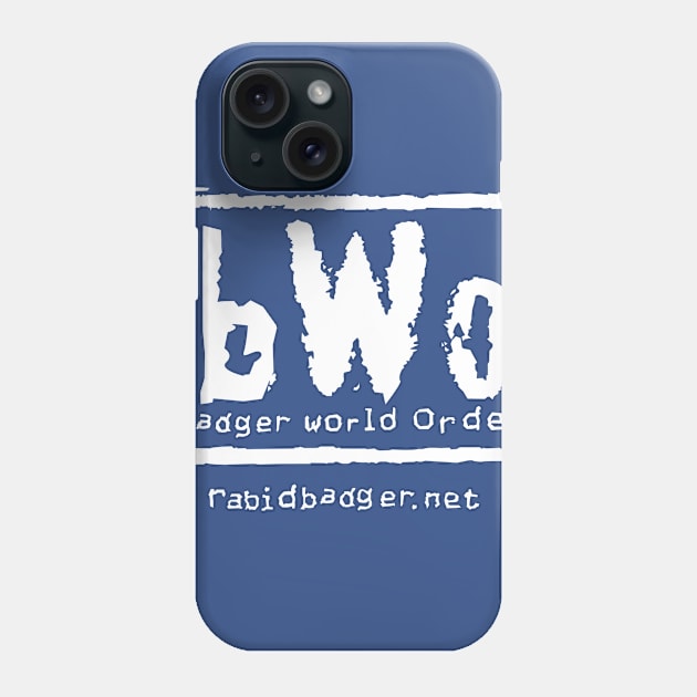 Badger World Order (White) Phone Case by Freq501