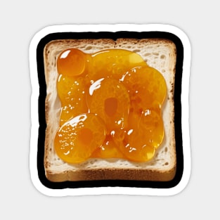 Orange Kawaii Yummy Since Vintage Retro Sandwich Toast Bread Magnet