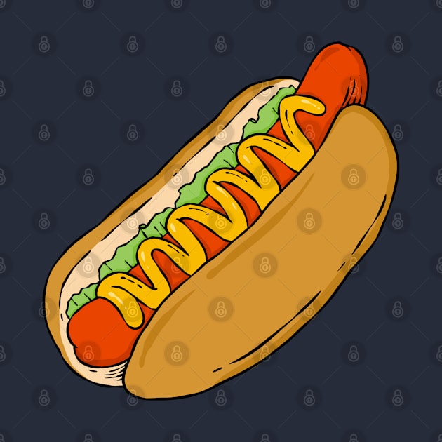 Hotdog Sandwich by Mako Design 