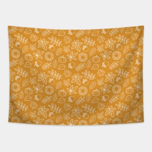 yellow fall patterned Tapestry