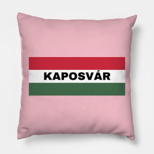 Kaposvár City in Hungarian Flag Pillow