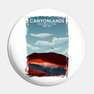 Canyonlands National park travel poster room decor art Pin