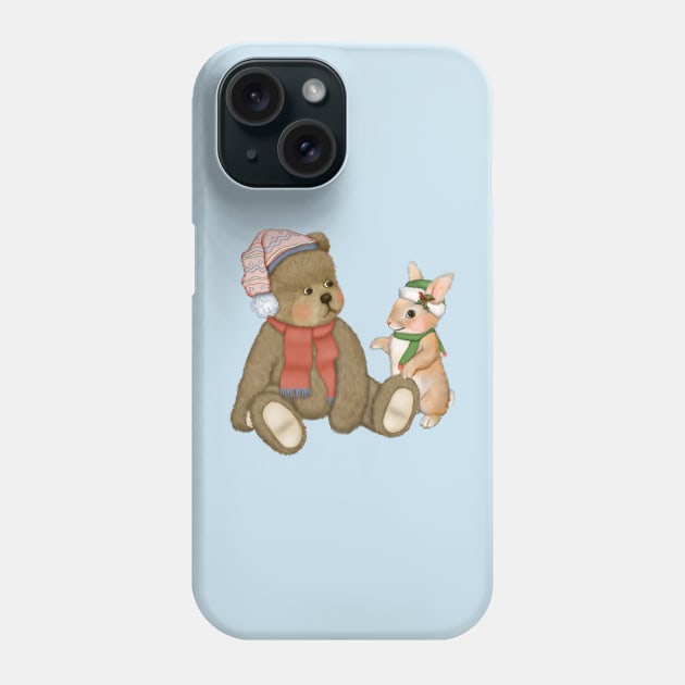 Winter Snow Friends Phone Case by SpiceTree