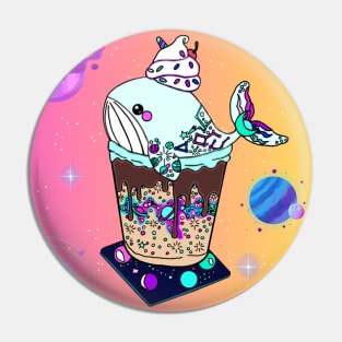 Galaxy Frappe Whale (sunset) Pin