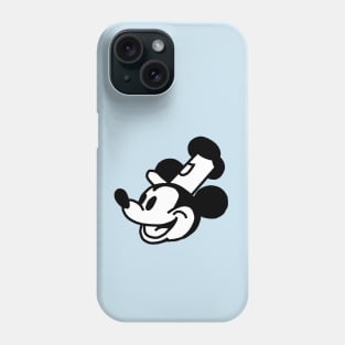 Steamboat Willie Portrait Black and White Phone Case