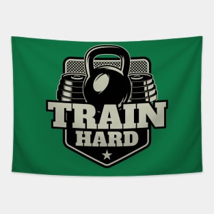 Training gym harder sports weigh lift Tapestry