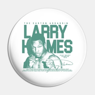 Larry Holmes - Retro Green Pin