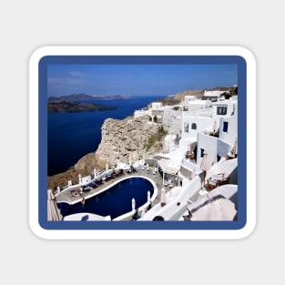 The Greek Island of Santorini Magnet