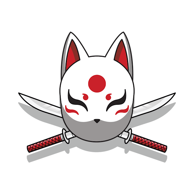 Japanese kitsune mask by Starkey Store