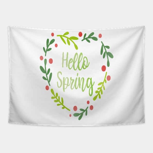 Hello spring T-shirt Tapestry by TibA