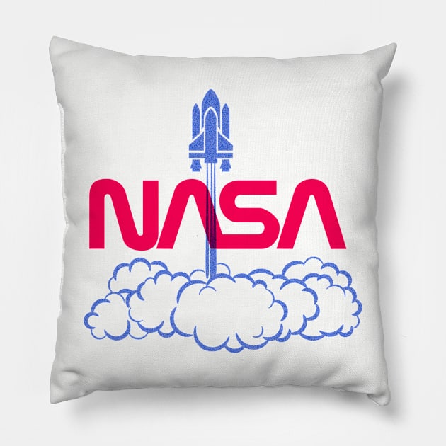 nasa uprocket Pillow by Mollie