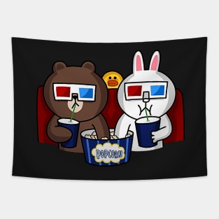 brown and cony Tapestry