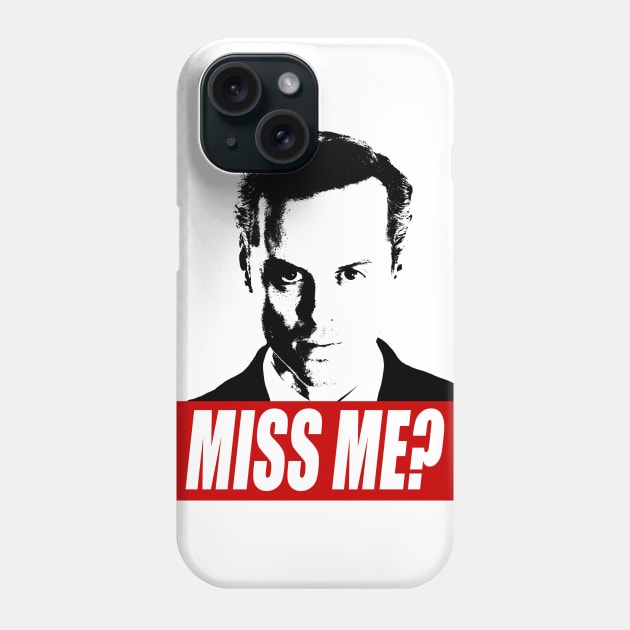 Miss Me? - Jim Moriarty - Sherlock Phone Case by tirmedesign