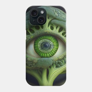 [AI Art] Eye Of Broccoli, Art Deco Style Phone Case