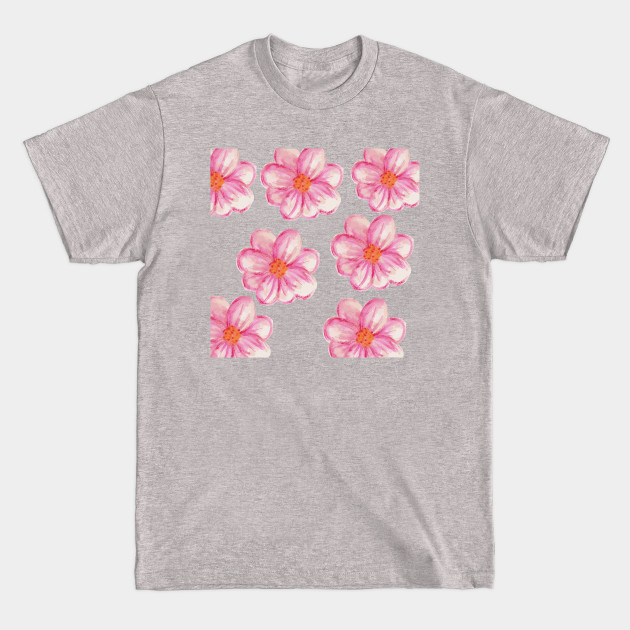 Disover Watercolour Pink Flower Water Colour Flower - Watercolour Pink Flower Water Colour Fl - T-Shirt