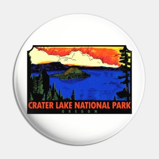 Crater Lake National Park Oregon Vintage Pin