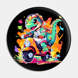 dino rider Pin