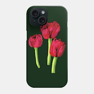 Red Tulips Phone Case