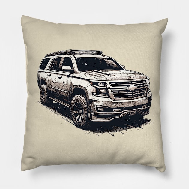 Chevrolet Suburban Pillow by Vehicles-Art