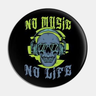 No Music No Life - Art Of Music Pin