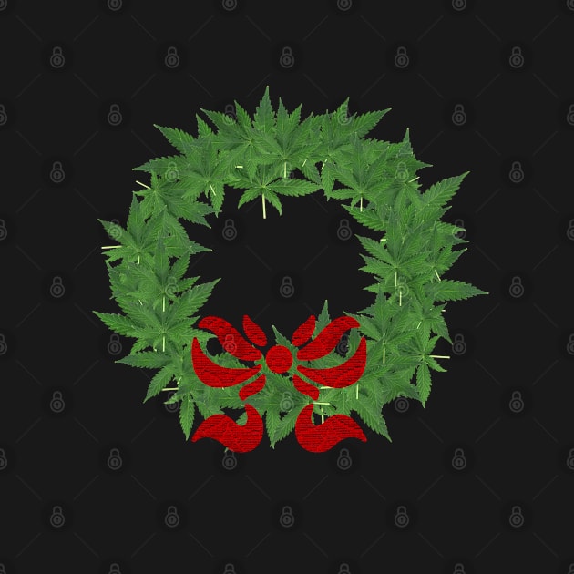 420 christmas wreath by gossiprag