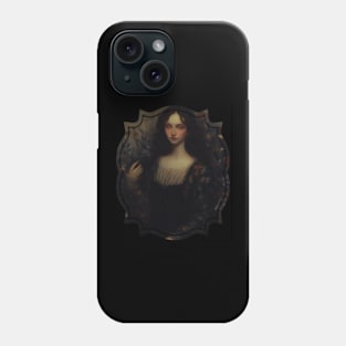 Aesthetic, vintage, retro, painting, cottagecore, dark, gothic, artsy, abstract, fancy Phone Case