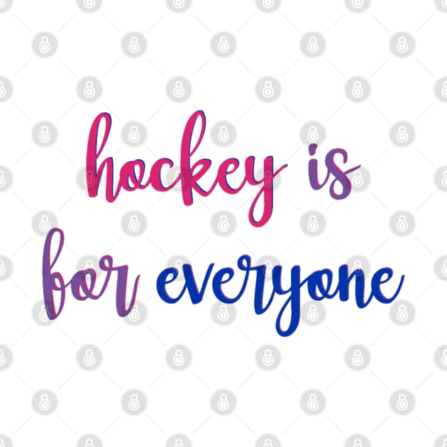 hockey is for everyone - bi flag by cartershart