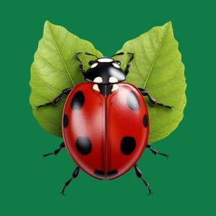 a ladybug on a leaf T-Shirt