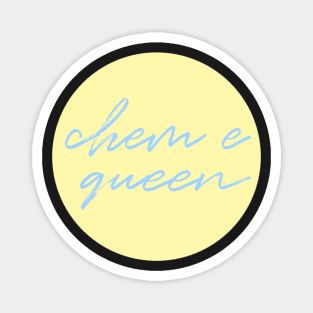 chem e queen yellow & blue Magnet