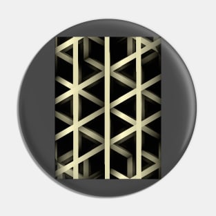 Geometric Futures #15 - Pattern Modular Synth Glitch Artwork Pin