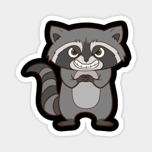 A really nasty raccoon. Magnet