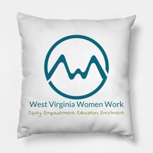 West Virginia Women Work Logo Pillow