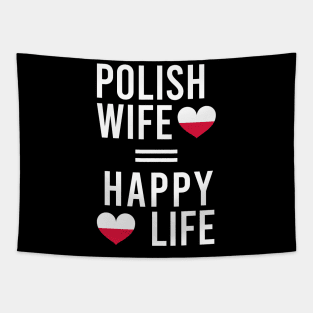 polish wife = happy life Tapestry