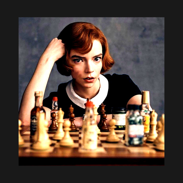 Discover Female Chess Prodigy - Queens Gambit - T-Shirt