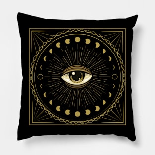 All Seeing Eye Esoteric Mystical Geometry Alchemy Pillow