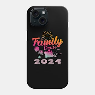 Family Vacation 2024 Making Memories Together Family Cruise Phone Case