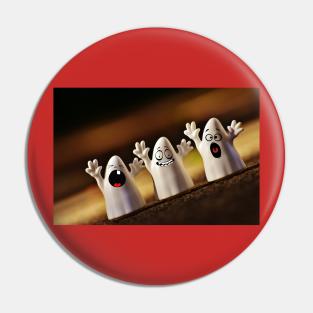 Halloween Funny Ghosts Pin