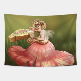 Fairy Eating Fairy Bread Tapestry