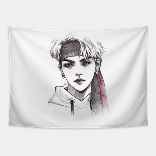 Min Yoongi Tapestry by Migl Horcrux