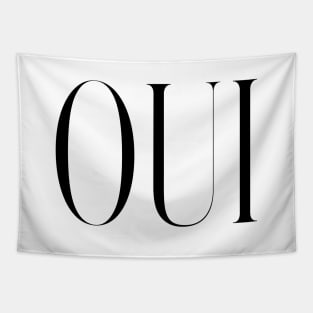 Oui Couture Style Slogan Tapestry