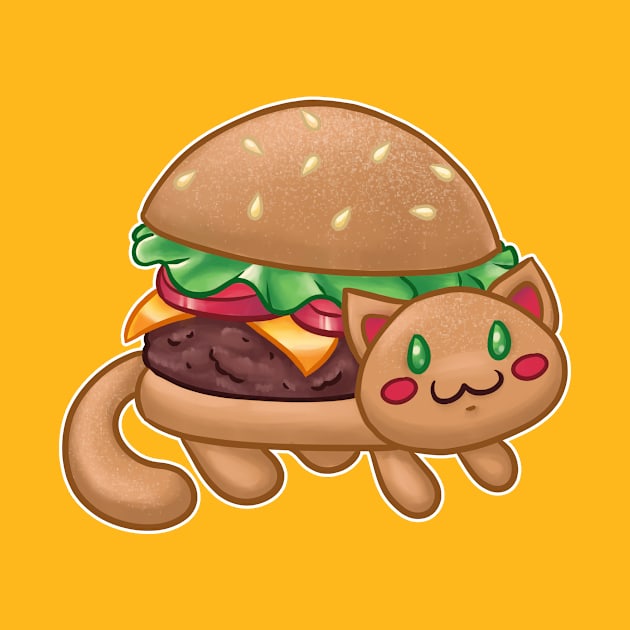 Burger Cat (Catfood Series) by klawzie