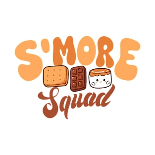 S'more Squad Camping Campfire Chocolate Marshmallow Funny T-Shirt