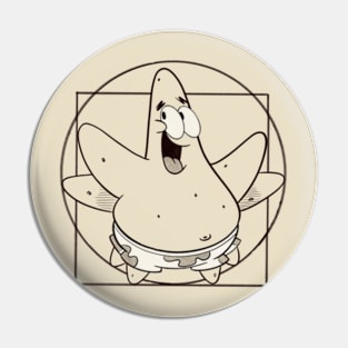 vitruvian patrick star Pin