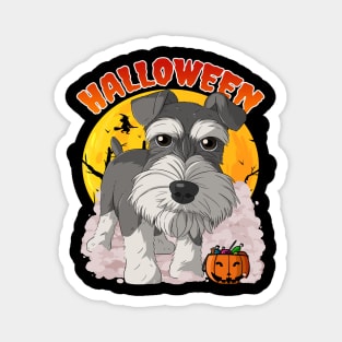 Miniature Schnauzer Halloween Magnet