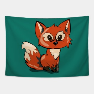 Cartoonish Fox Tapestry