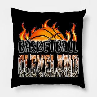 Classic Basketball Design Cleveland Personalized Proud Name Pillow