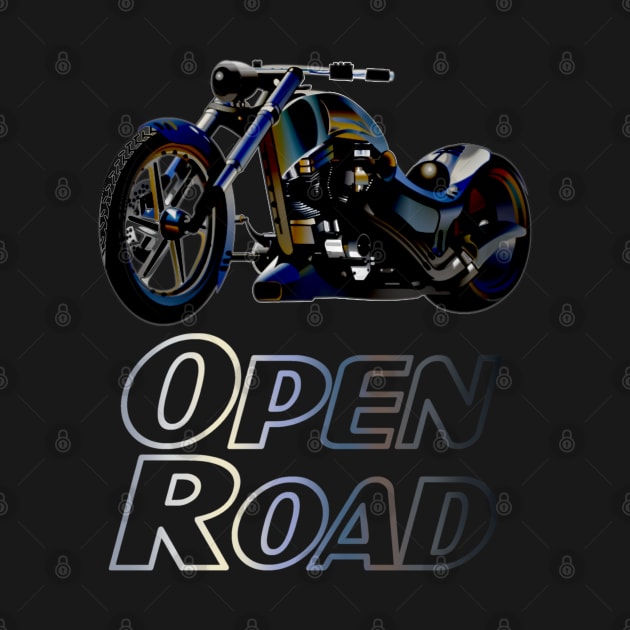 Motorbike Open Road Chopper by KZK101